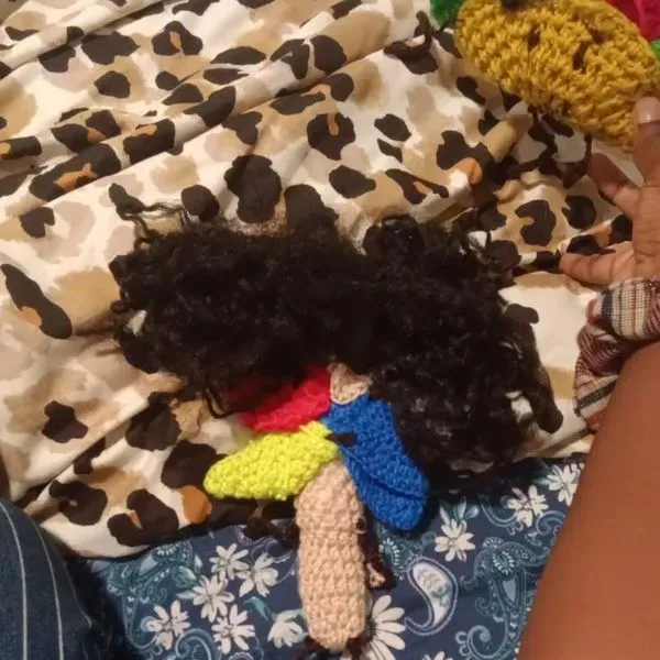 I gave michael my hair extensions :D