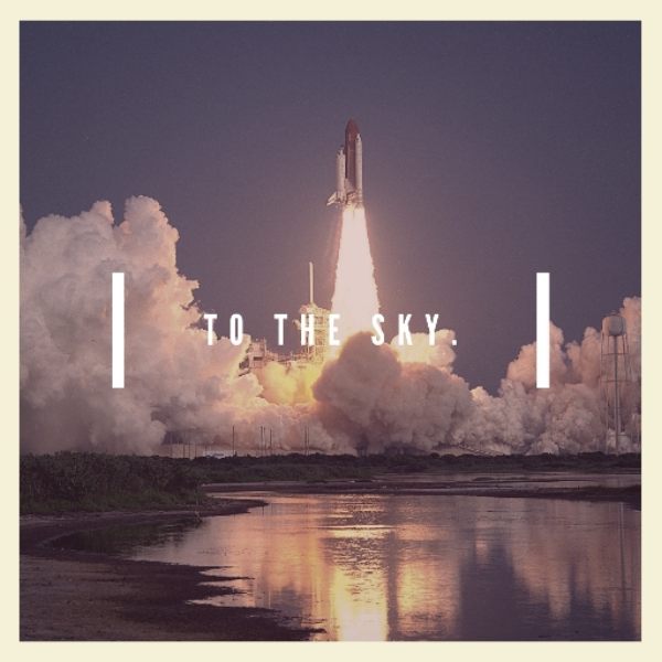 to the sky.