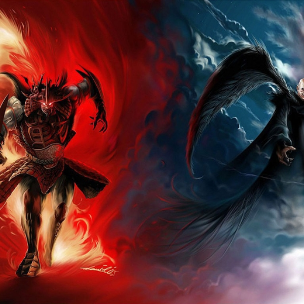 dark and light