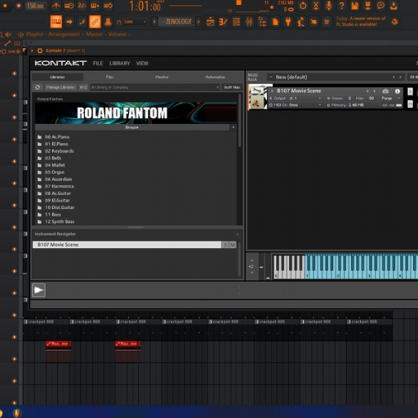 roland fantom x test