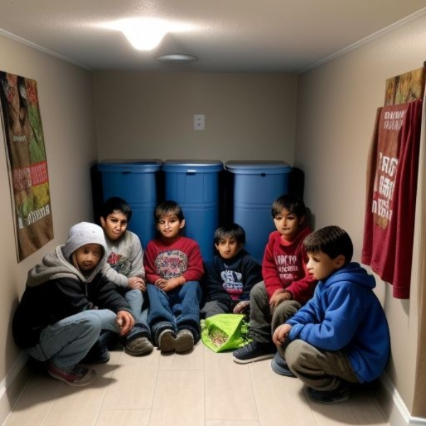 i put 5 homeless kids in my basement because i wanted to help th