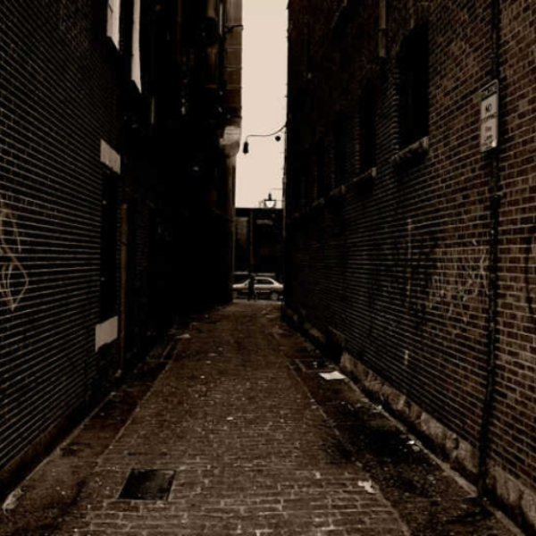 In the alley