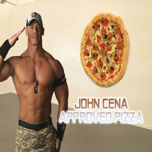 John Cena`s pizza on my wall