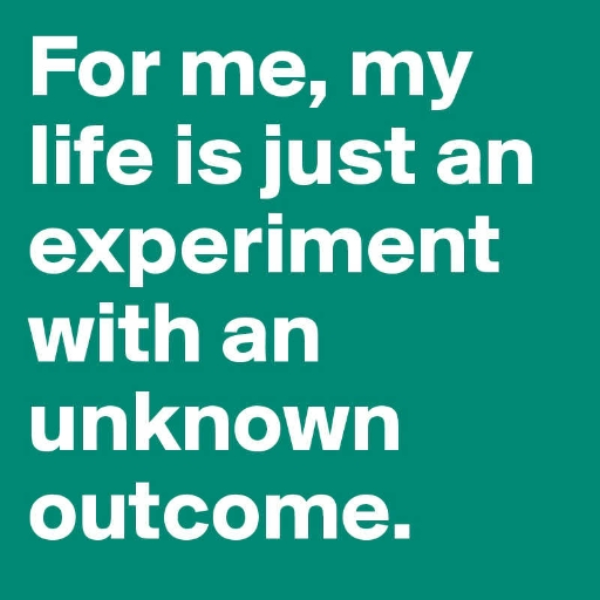 just an experiment ????