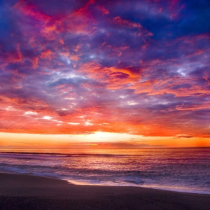 Sunset in pacific