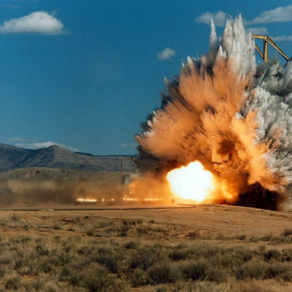 like an explosion