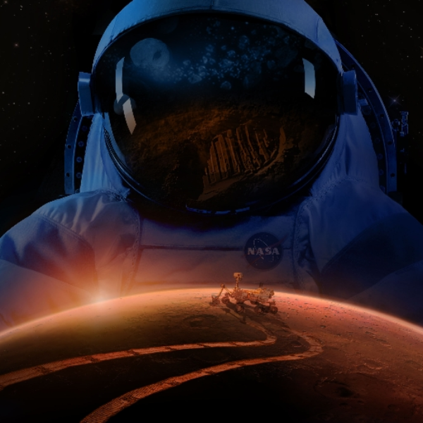 into space