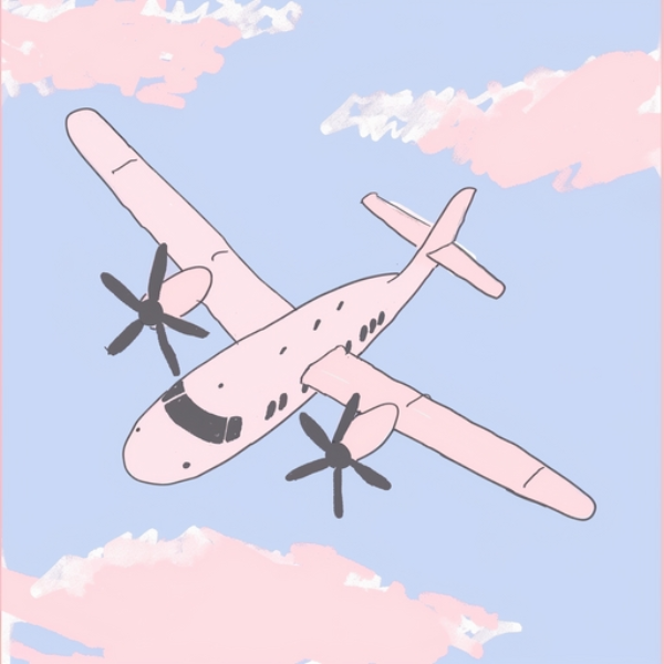 pink plane