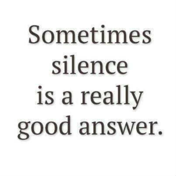silence hoe!