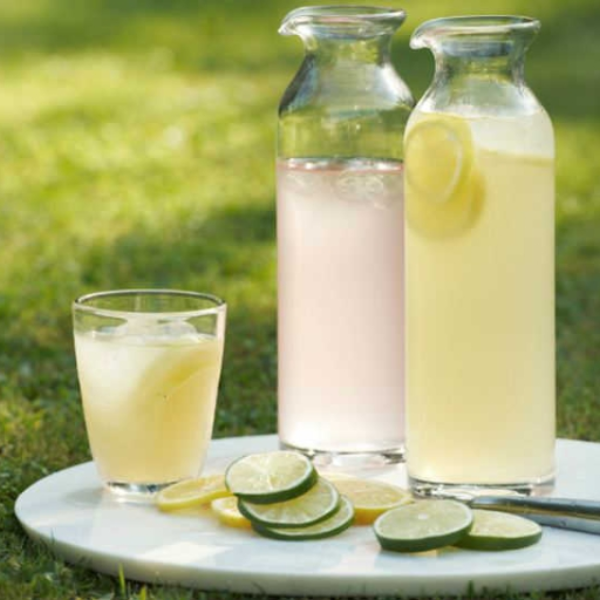 sipping lemonade