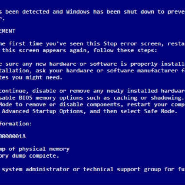 The Dreaded Blue Screen