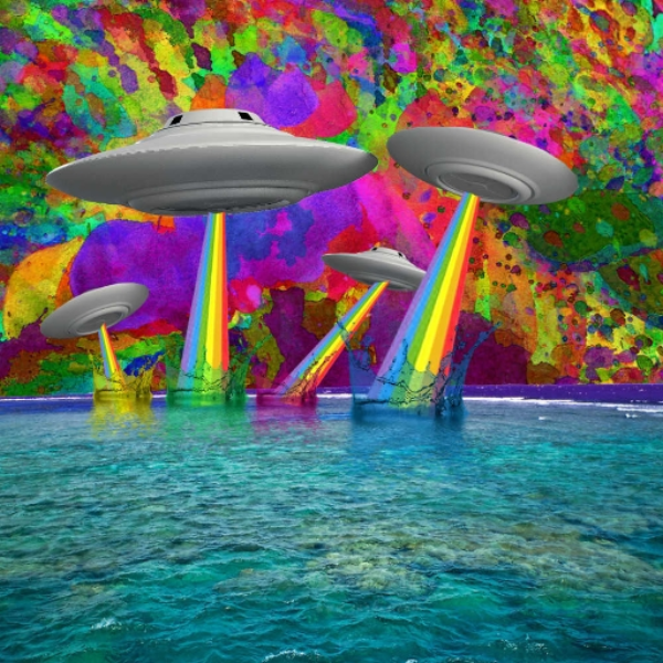 UFOs attack the reef