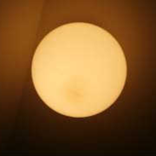 Warm, dim light