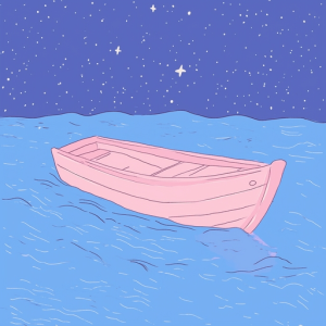 pink boat