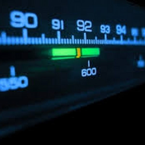 random backdrop with FM radio