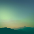 above mountains