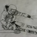 that skier at the ski hil
