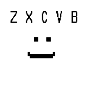 z x c v b