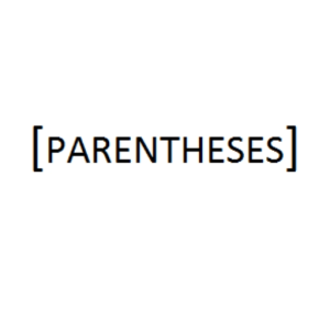 parentheses